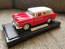 Load image into Gallery viewer, 1955 Chevy Nomad Bel Air Chevrolet Red White 1/24 on Base MOTORMAX