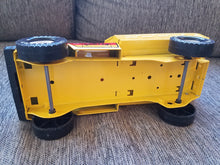 Load image into Gallery viewer, Vintage Nylint Dumper Toy Steel “You Call We’ll Haul" USA Yellow Dump Truck