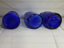 Load image into Gallery viewer, 3 Bromo Seltzer Cobalt Blue 4" Bottles 1901-1920 Vintage Emerson Drug Company