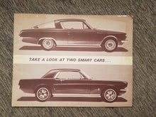 Load image into Gallery viewer, 1965 Plymouth Barracuda Dealer Brochure Comparision to Mustang