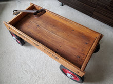 Load image into Gallery viewer, WORLD FLYER WOODEN WAGON COASTER WAGON TOY HAMILTON STEEL Like Radio Flyer