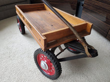 Load image into Gallery viewer, WORLD FLYER WOODEN WAGON COASTER WAGON TOY HAMILTON STEEL Like Radio Flyer