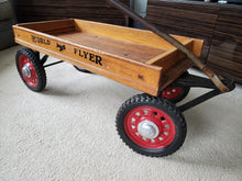 Load image into Gallery viewer, WORLD FLYER WOODEN WAGON COASTER WAGON TOY HAMILTON STEEL Like Radio Flyer