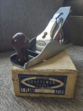 Load image into Gallery viewer, Early Craftsman 9 in. Wood Plane 1927-30 Lightly Restored with Original Box Model 3716