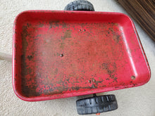Load image into Gallery viewer, Red AMF Pedal Car Wagon Trailer like Radio Flyer All Metal