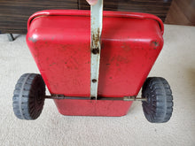 Load image into Gallery viewer, Red AMF Pedal Car Wagon Trailer like Radio Flyer All Metal