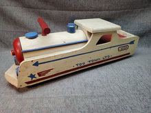 Load image into Gallery viewer, Vintage Homemade Wooden Ride-on Locomotive Toy Folk Art Toy Town LTD 1020
