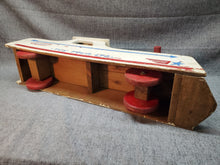 Load image into Gallery viewer, Vintage Homemade Wooden Ride-on Locomotive Toy Folk Art Toy Town LTD 1020