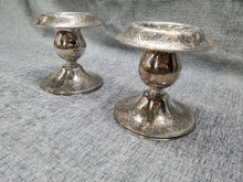 Load image into Gallery viewer, Wilcox S.P. Co. Silver Plate Candleholders 147 LARGE Paisley Design 1920s