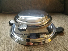 Load image into Gallery viewer, Vintage Chrome SEARS HEATMASTER Waffle Maker Iron No 1127 "Senica" Art Deco