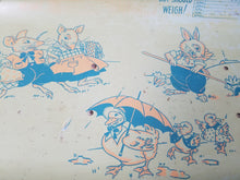 Load image into Gallery viewer, Vintage 1950&#39;s NURSERY BABY SCALE with Ducks, Pig, Mice, and Rabbit Graphics
