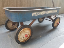 Load image into Gallery viewer, Vintage BLUE RARE RADIO FLYER WAGON Model 100 1972-73 ONE YEAR MADE
