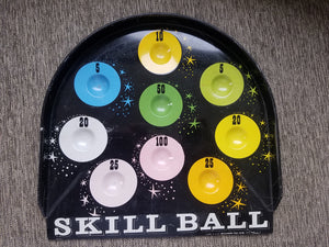 Vintage Skill Ball Game Board Pressman Toy Corp New York #1101 Metal Retro