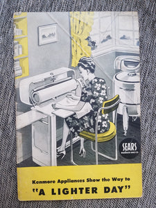 Vintage Kenmore Appliances Sears Advertising and Guide Booklet 1946 Washer Iron