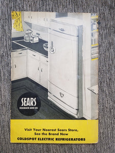 Vintage Kenmore Appliances Sears Advertising and Guide Booklet 1946 Washer Iron