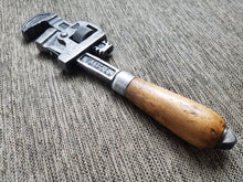 Load image into Gallery viewer, Vintage Tobrin #10 Pipe Wrench Wood Handle
