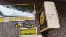 Load image into Gallery viewer, Vintage Genuine JOHN DEERE Tractor Decals NOS Lot of 15
