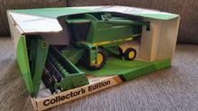 Load image into Gallery viewer, John Deere 9600 Combine Collectors Edition Ertl 1/28 IN BOX with two heads 1989

