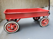 Load image into Gallery viewer, Vintage Red Wagon Unmarked like Radio Flyer COOL WHEELS!
