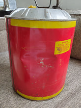 Load image into Gallery viewer, Vintage Red 5 Gallon Gas Can with Car logo 1960 Pontiac Jayes Can Co Chicago
