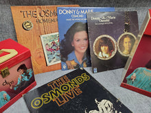 Load image into Gallery viewer, Donny and Marie Osmond Vintage LP &amp; 45 Record Carrying cases and Records SET
