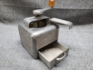 Vintage Moulux French Coffee Grinder Aluminum RARE